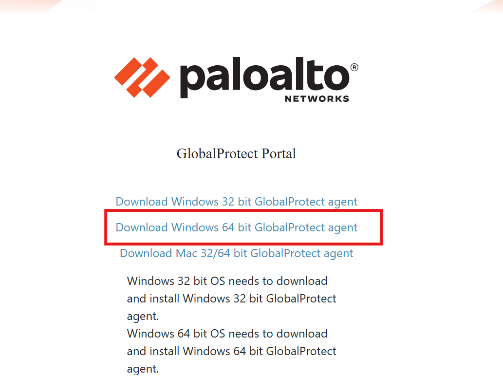 下載 GlobalProtect 客戶端